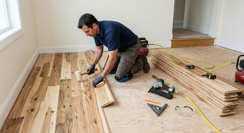 Hickory Floor Installation in West Bloomfield, MI