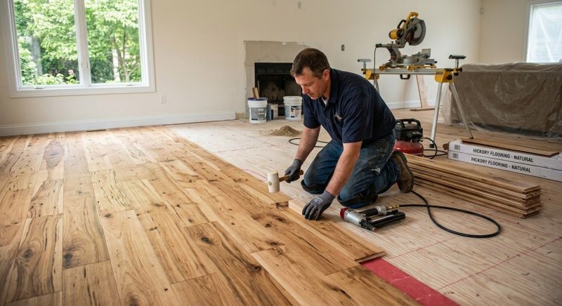 Hickory Floor Installation in West Bloomfield, MI