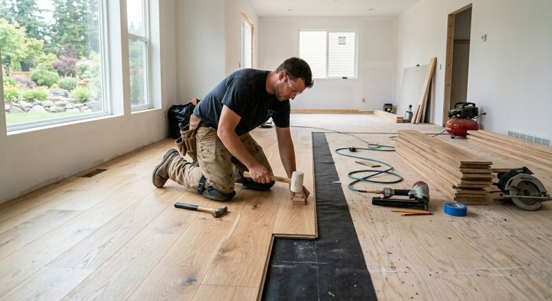 Hickory Floor Installation in West Bloomfield, MI