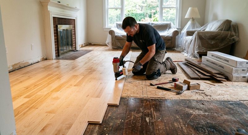 Maple Flooring Installation in Pontiac, MI