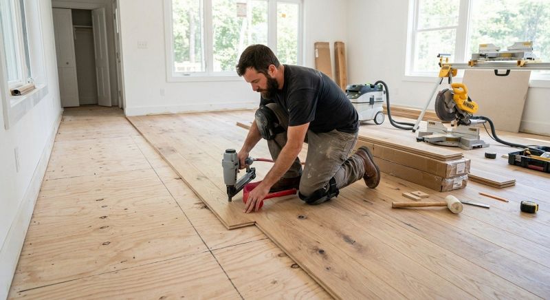 Oak Floor Installation in Birmingham, MI