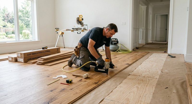 Oak Floor Installation in Birmingham, MI