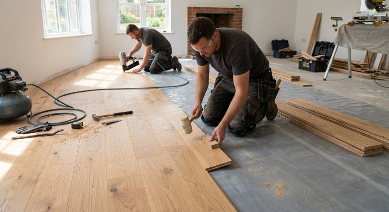 Oak Floor Installation in Clinton Township, MI