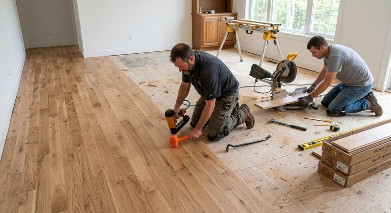 Oak Floor Installation in Lake Orion, MI