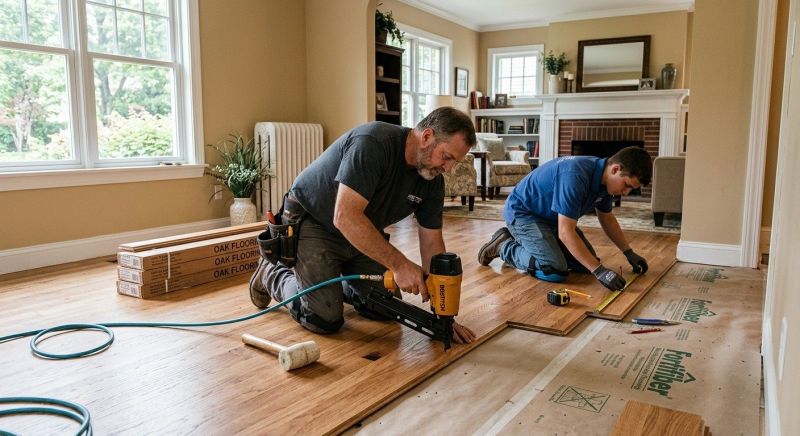 Oak Floor Installation in Sterling Heights, MI