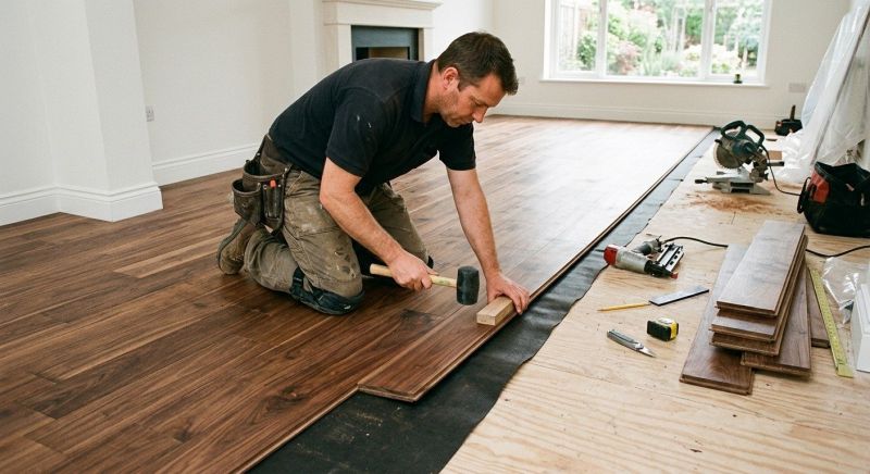 Walnut Flooring Installation in West Bloomfield, MI