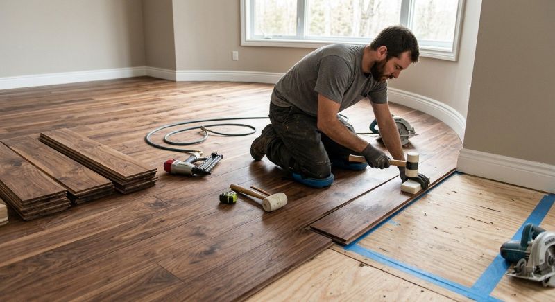 Walnut Flooring Installation in West Bloomfield, MI